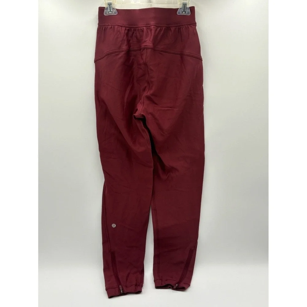Lululemon Adapted State Tech Fleece Joggers Red Merlot Size 0 NWOT